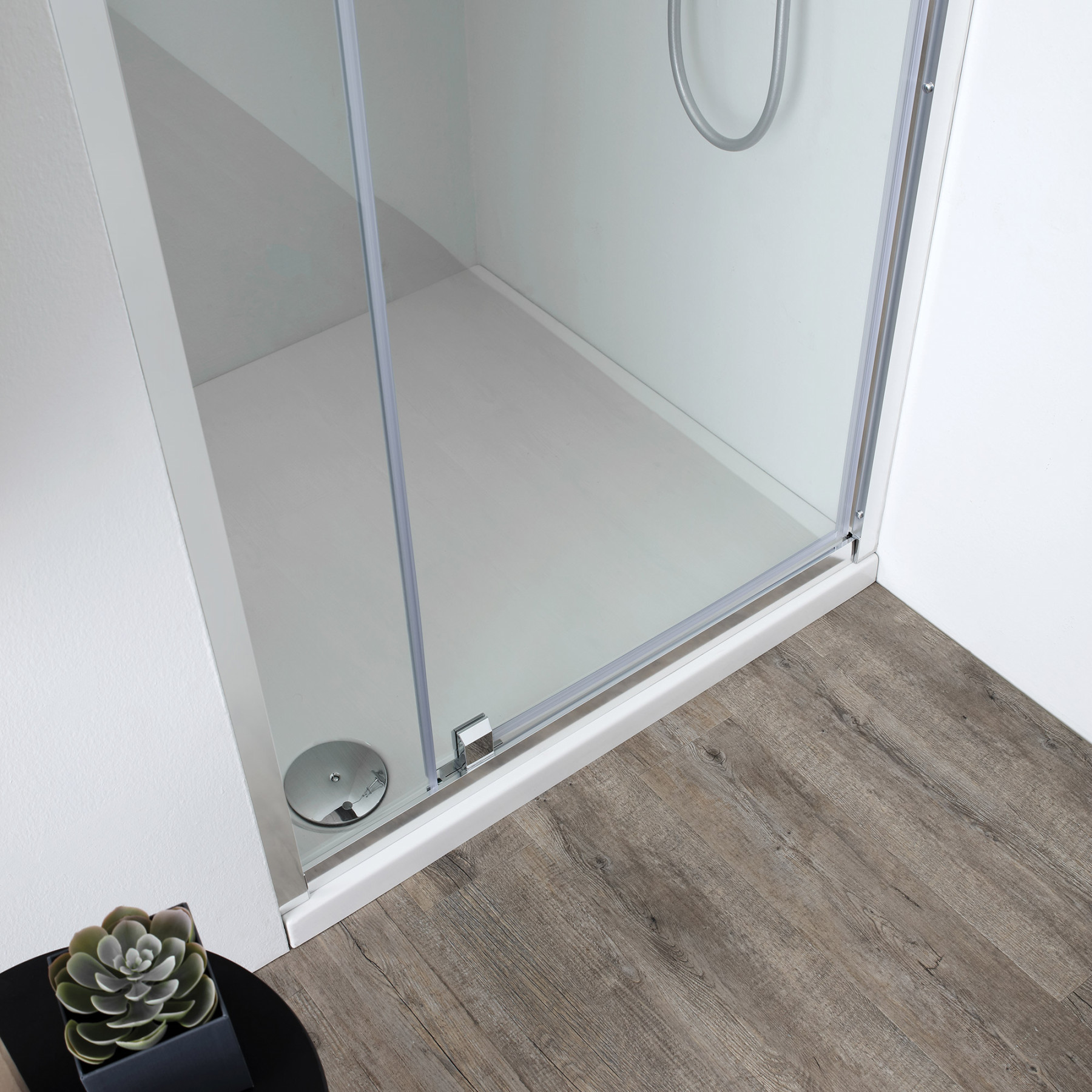 Porta doccia TOKYO battente a nicchia 80 cm altezza 200 cm cristallo 6 mm