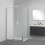 Box doccia TOKYO porta battente rettangolare 100x80 cm altezza 200 cm cristallo 6 mm