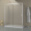 Box doccia TOKYO porta scorrevole rettangolare 3 lati 170x70x70 cm altezza 200 cm cristallo 6 mm