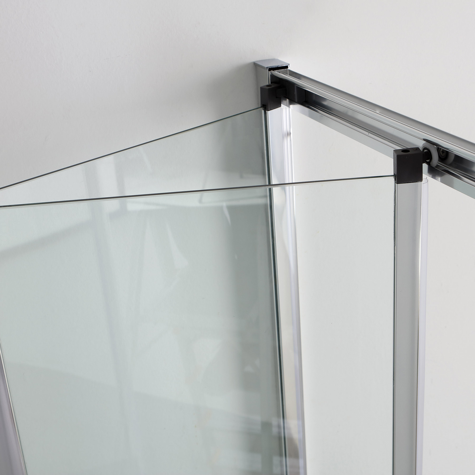 Box doccia TOKYO porta pieghevole quadrata 3 lati 80x80x80 cm altezza 200 cm cristallo 6 mm